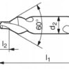 Nawiertak nakiełek VHM węglik TiSiN 8x3 mm 55 HRC - obrazek 2