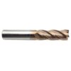 Frez Węglikowy VHM 4-piórowy 16 x 45 x 100 mm TiSiN 55 HRC - obrazek 3