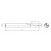 Frez 2-piórowy Prosty do MDF 12 x 50 x 12,7 mm 1/2" TCT - obrazek 5