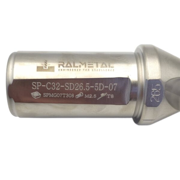 Wiertło Składane z chłodzeniem wewnętrznym D26,5 mm 5xD SPMG07T308 - obrazek 3