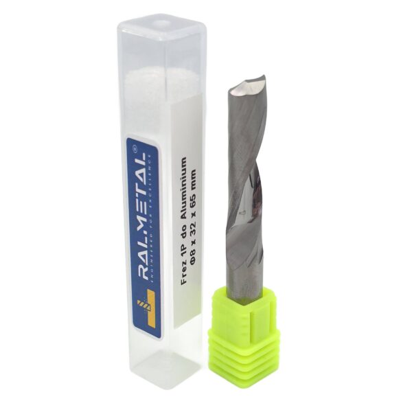 Frez VHM 1 piórowy do ALUMINIUM 8 x 32 x 65 mm