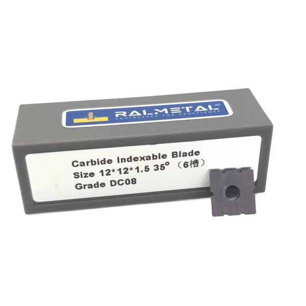 Płytki VHM Wieloostrzowe do PVC 12 x 12 x 1,5 x 35* x R0.5 z łamaczem - 10 szt