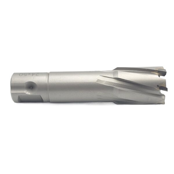 Frez Wiertło Trepanacyjny VHM TCT 24 x 50 mm - Weldon 19,05 Nitto - obrazek 2