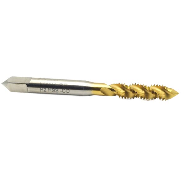 Gwintownik Maszynowy Skrętny HSS-CO M5x0.8 mm H2 TiSiN DIN371 - obrazek 3