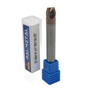 Frez Stożkowy VHM do Matryc Płaski 6 x 14° x D8 mm TiSiN 55 HRC