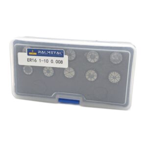 Zestaw Tulejek Zaciskowych Precyzyjnych Koszyczków ER16 1-10 mm AA 0,008 mm