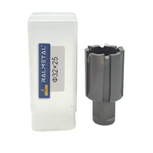 Wiertło Trepanacyjne TCT RAIL Weldon - 32 x 25 mm do Szyn Kolejowych 60 HRC